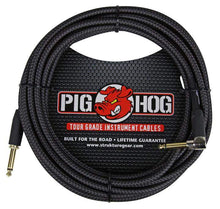 Charger l'image dans la galerie, Pig Hog 20FT Right Angle Instrument Cable – Shielded Durable Guitar/Instrument Lead