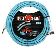 Load image into Gallery viewer, Pig Hog 20FT Right Angle Instrument Cable – Shielded Durable Guitar/Instrument Lead