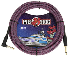 Load image into Gallery viewer, Pig Hog 20FT Right Angle Instrument Cable – Shielded Durable Guitar/Instrument Lead