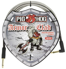 Load image into Gallery viewer, PIG HOG "ARMOR CLAD" INSTRUMENT CABLE, 10FT RIGHT ANGLE