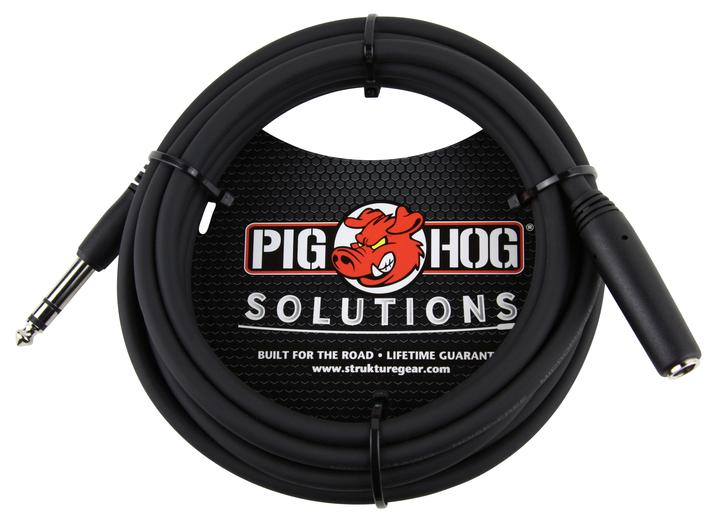 PIG HOG SOLUTIONS PHX14-10 - 10FT HEADPHONE EXTENSION CABLE, 1/4