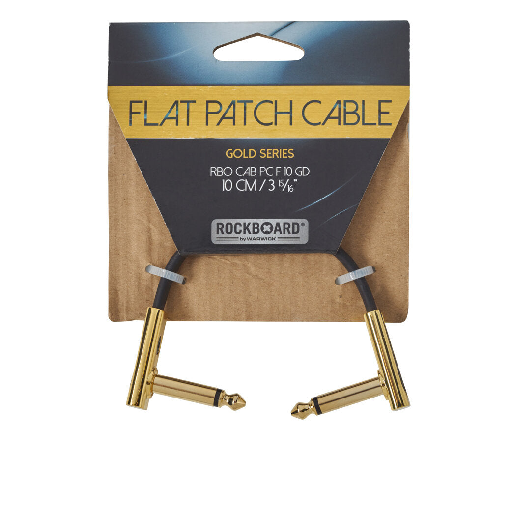 RockBoard GOLD Series Flat Patch Cable, 10 cm / 3 15/16