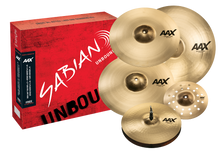 Load image into Gallery viewer, SABIAN 25005XC-PWB AAX Praise and Worship Set 5-Pack Cymbal Package Brilliant Finish Made In Canada
