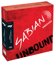 Charger l'image dans la galerie, SABIAN 15005XTMN HHX Performance Set 4-pack cymbal package in red box with HHX logo