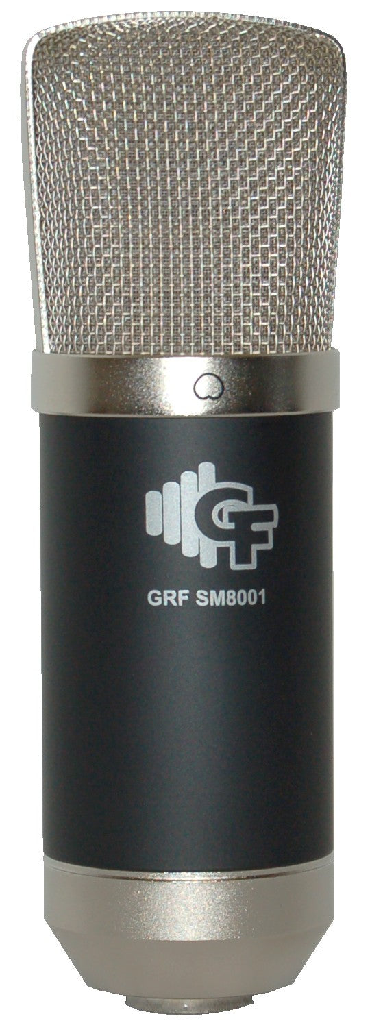 GROOVE FACTORY CONDENSER STUDIO MICROPHONE with CLIP & CARRYING BAG