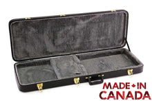 Charger l'image dans la galerie, Hardshell rectangle electric guitar case with plush interior and heavy-duty hardware made in Canada