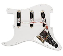 Charger l'image dans la galerie, EMG David Gilmour Strat Pickguard Setup DG20 - SA/SA/SA Ivory 3 Ply White Pearloid Pickguard-(6580324565186)