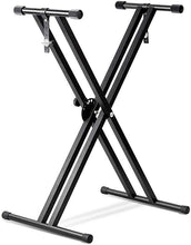 Load image into Gallery viewer, X Style Keyboard Stand Double Braced