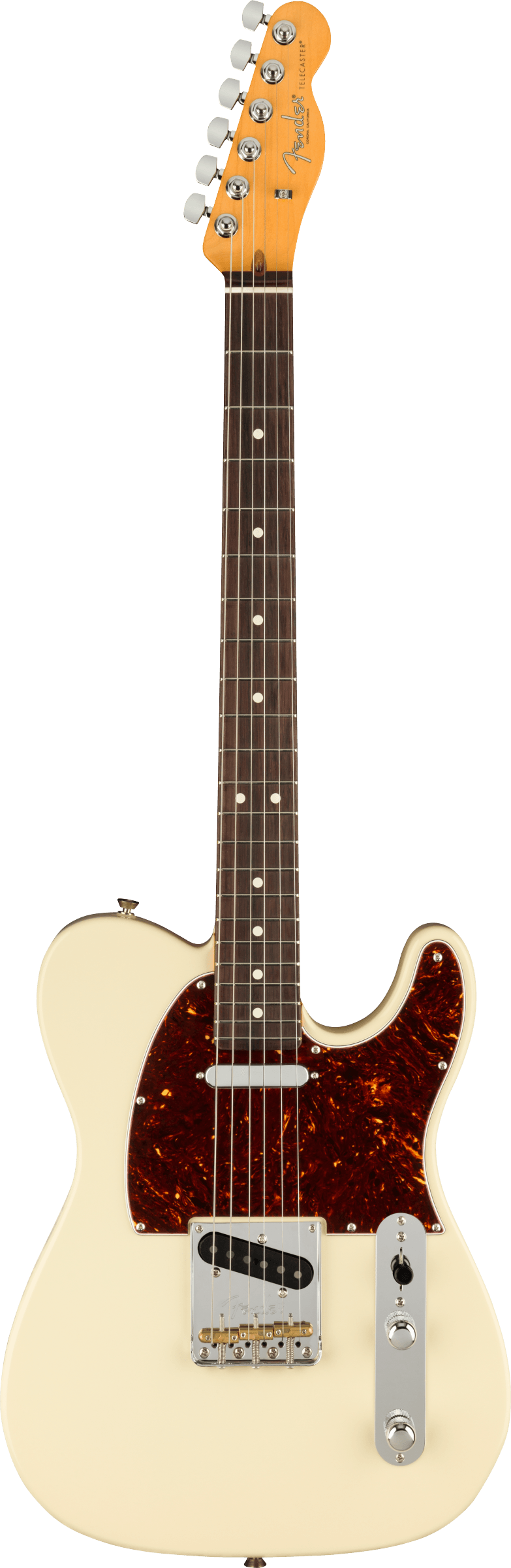Fender American Professional II Telecaster®, Rosewood Fingerboard, Olympic White with Case Electric Guitar - See Description