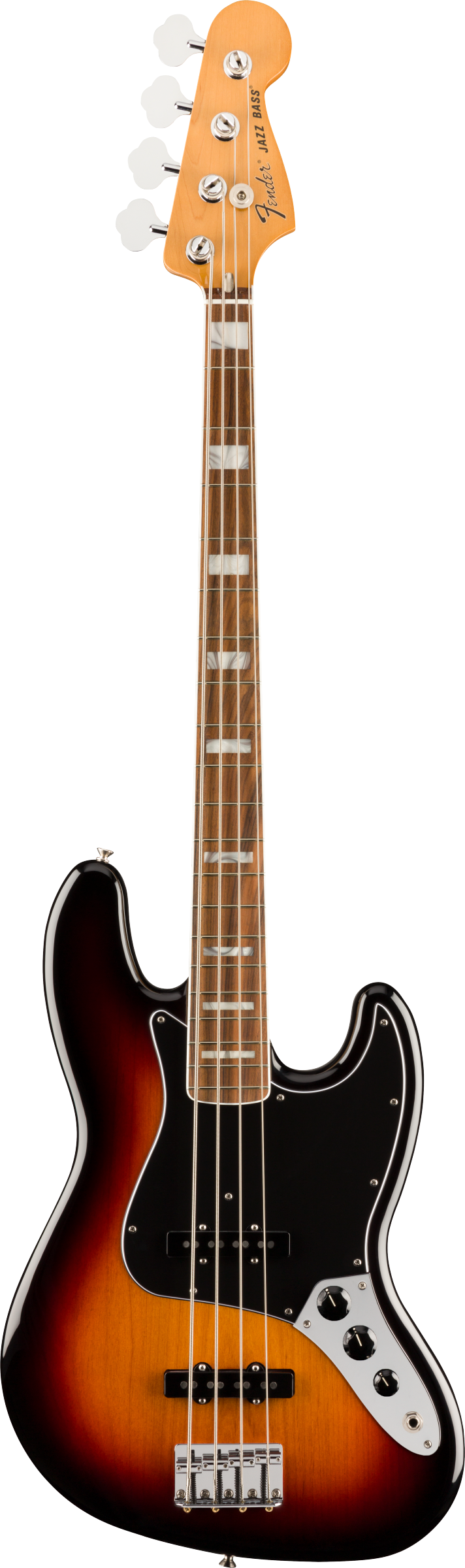 Fender Vintera® '70s Jazz Bass®, Pau Ferro Fingerboard, 3-Color Sunburst with Bag - See Description