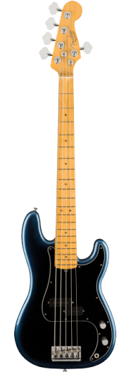 Fender American Professional II Precision Bass® V, Maple Fingerboard, Dark Night - See Description