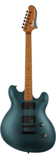 Squier Contemporary Active Starcaster®, Roasted Maple Fingerboard, Gunmetal Metallic - See Description