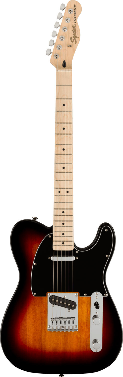 Squier Affinity Telecaster Electric Guitar: Slim Neck, Dual Pickups, String-Through Bridge