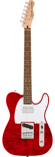 Squier  Affinity Series™ Telecaster® FMT SH, Laurel Fingerboard, White Pickguard, Crimson Red Transparent - See Description