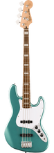 Load image into Gallery viewer, Squier Affinity Series™ Active Jazz Bass®, Laurel Fingerboard, White Pickguard, Mystic Sea Foam Green - See Description
