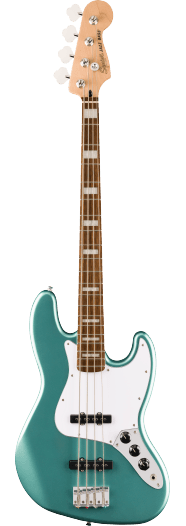 Squier Affinity Series™ Active Jazz Bass®, Laurel Fingerboard, White Pickguard, Mystic Sea Foam Green - See Description