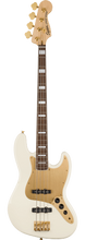 Load image into Gallery viewer, Squier 40th Anniversary Jazz Bass®, Gold Edition, Laurel Fingerboard, Gold Anodized Pickguard, Olympic White - See Description
