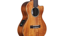 Load image into Gallery viewer, Cordoba 25T-CE Cutaway Tenor Ukulele - Herringbone, Pickup
