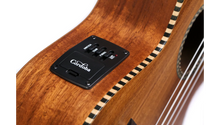 Load image into Gallery viewer, Cordoba 25T-CE Cutaway Tenor Ukulele - Herringbone, Pickup
