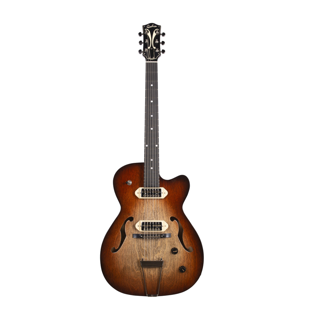 Godin 052844 5th Ave TL Vintage Burst HG Gold Foil - Made in Canada