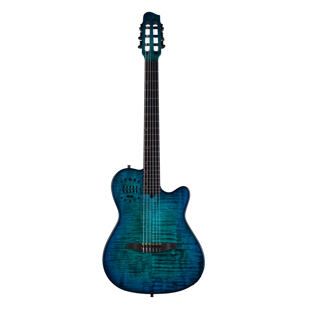 Godin 053391 Multiac Nylon Oceanburst Ltd Classical Guitae -MADE In Canada