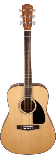 Fender CD-60 Dreadnought V3 Walnut Fingerboard, Natural - See Description