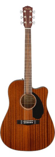 Fender CD-60SCE Dreadnought, Walnut Fingerboard, All-Mahogany - See Description