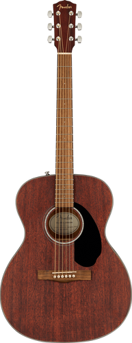 Fender CC-60S All-Mahogany Concert Acoustic Guitar, Easy-Play Neck, Walnut Fingerboard