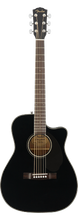 Load image into Gallery viewer, Fender CC-60SCE Concert Cutaway Acoustic Electric Guitar, Walnut Fingerboard, Black - See Description
