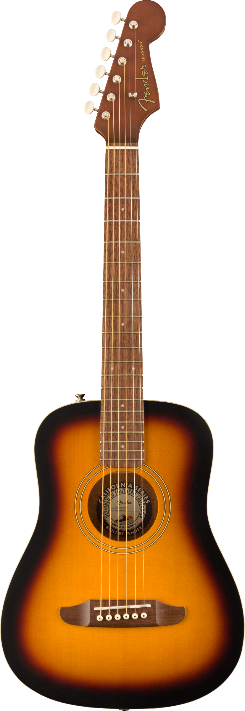 Fender Redondo Mini Acoustic Guitar, Sunburst with Bag - See Description