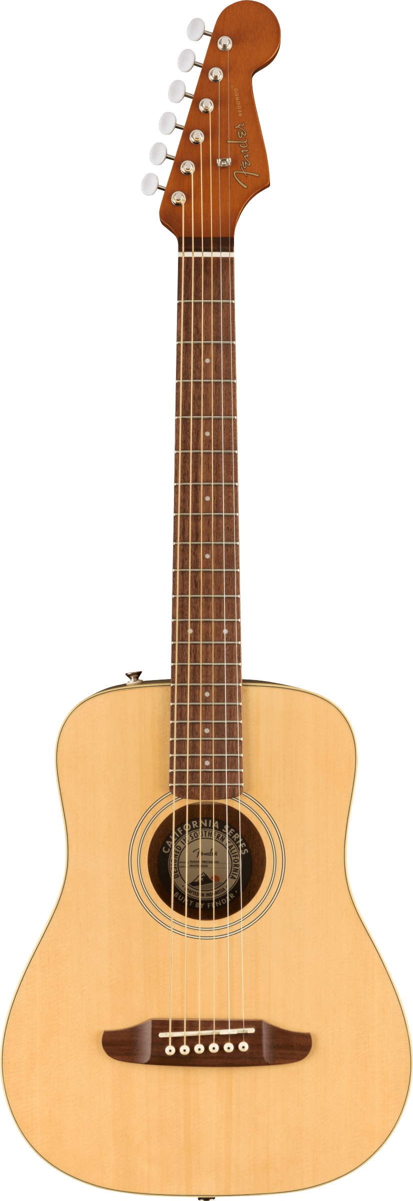 Fender Redondo Mini Acoustic Guitar, Natural with Bag - See Description