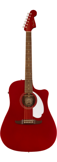 Fender Redondo Player, Walnut Fingerboard, White Pickguard, Candy Apple Red - See Description