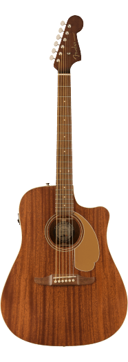 FENDER Limited Edition Redondo Player Acoustic Guitar, All Mahogany - See Description