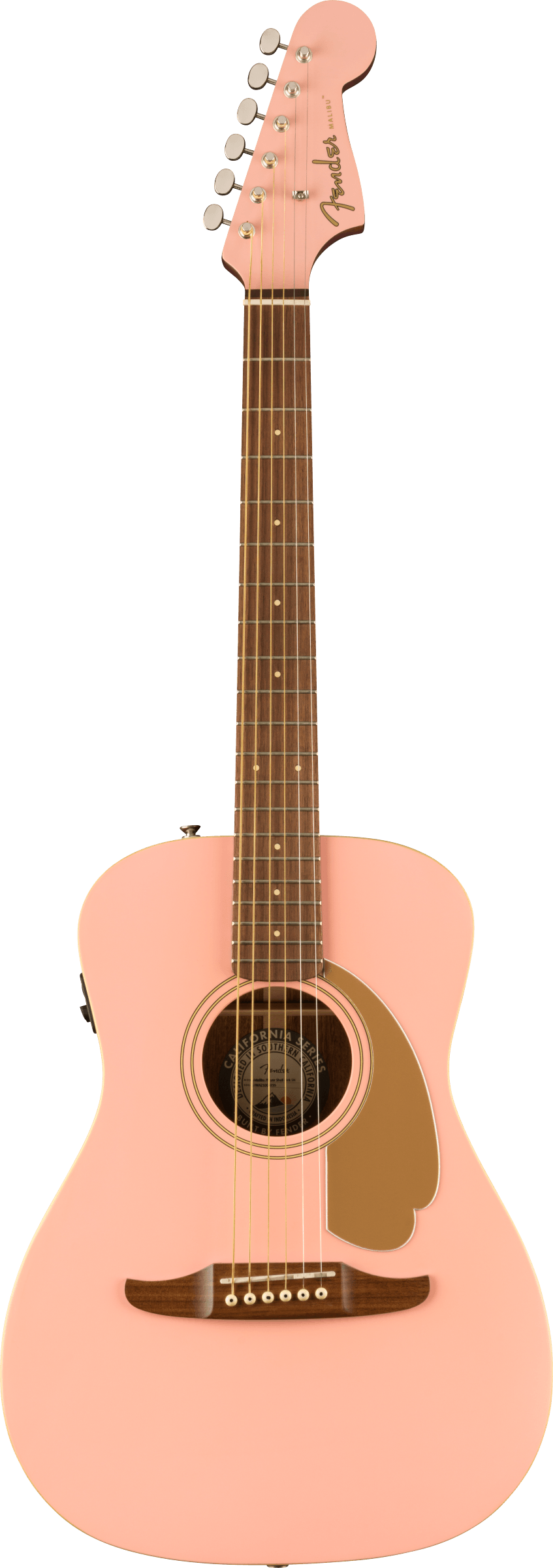 Fender Limited Edition Malibu Player, Walnut Fingerboard, Shell Pink Acoustic Guitar - See Description