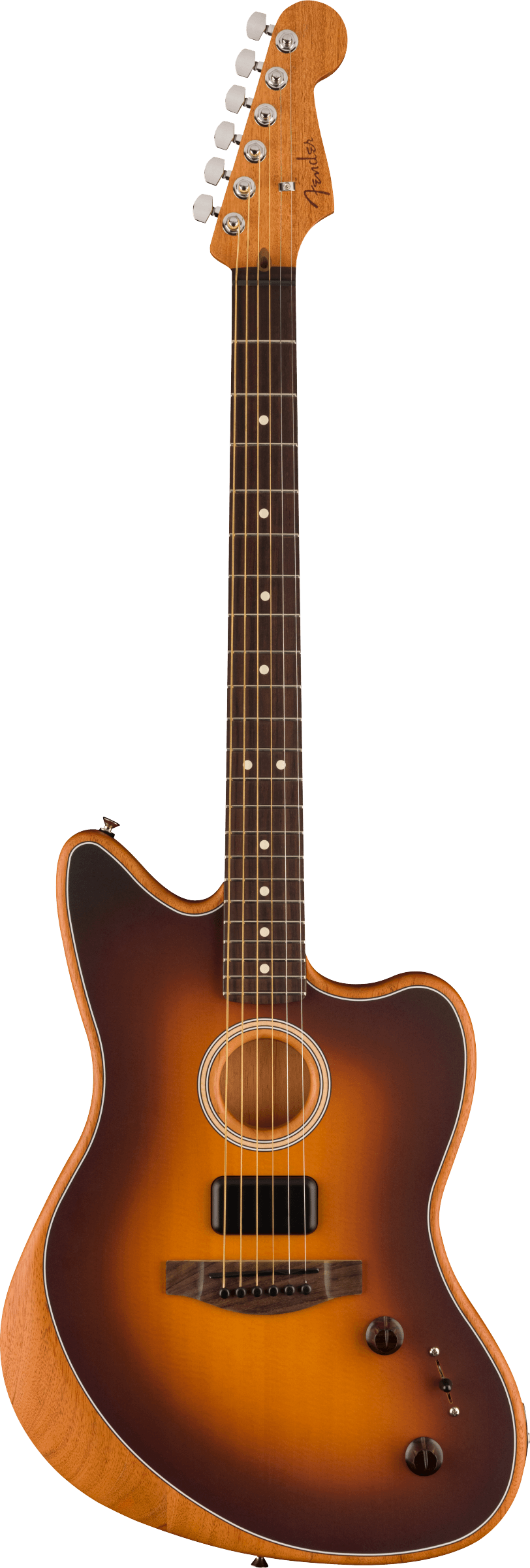 Fender Acoustasonic® Player Jazzmaster®, Rosewood Fingerboard, 2-Color Sunburst Acoustic Electric Guitar - See Description