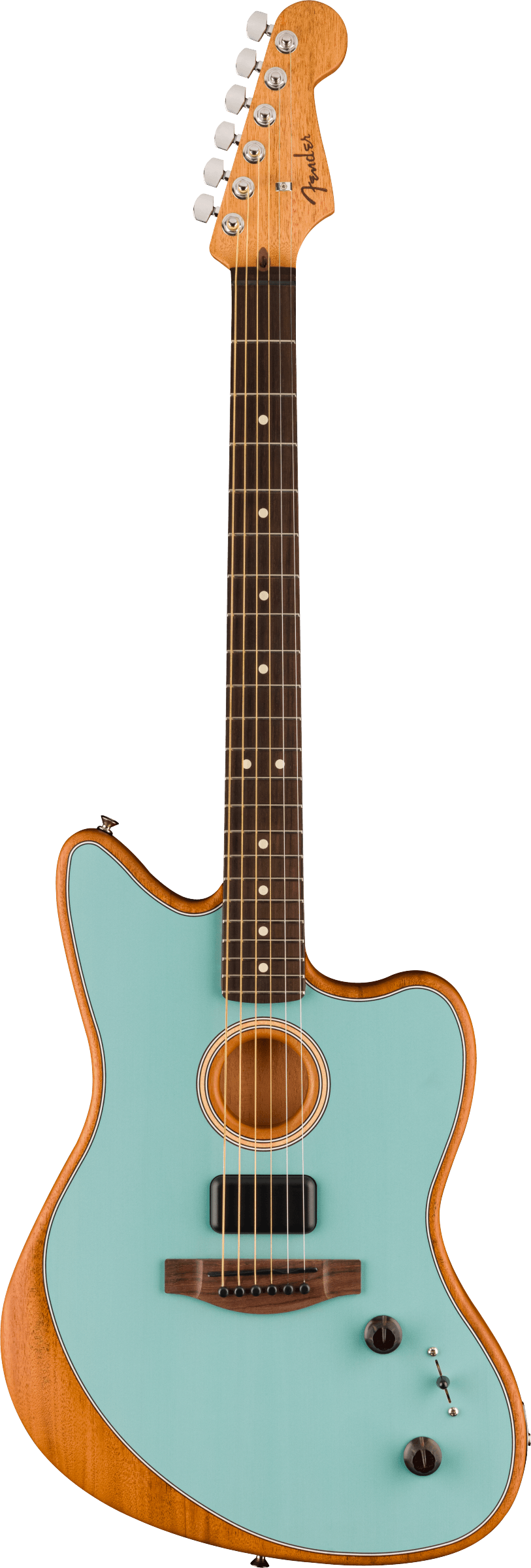 Fender Acoustasonic® Player Jazzmaster®, Rosewood Fingerboard, Ice Blue Acoustic Electric Guitar - See Description