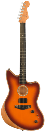 Fender American Acoustasonic® Jazzmaster®, Tobacco Sunburst, Ebony Fingerboard - See Description