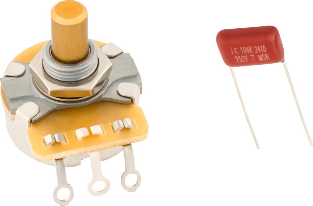 Fender Pure Vintage 250K Solid Shaft Potentiometer with Mounting Hardware