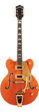 Charger l&#39;image dans la galerie, Gretsch G5422TG Electromatic® Classic Hollow Body Double-Cut with Bigsby® and Gold Hardware, Laurel Fingerboard, Orange Stain - See Description
