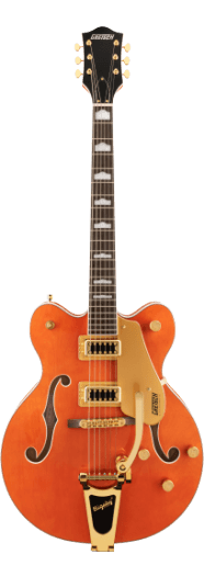 Gretsch G5422TG Electromatic® Classic Hollow Body Double-Cut with Bigsby® and Gold Hardware, Laurel Fingerboard, Orange Stain - See Description