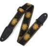 Load image into Gallery viewer, Levy&#39;s MPJG &#39;60s Sun Polyester Guitar Strap - Black/Yellow
