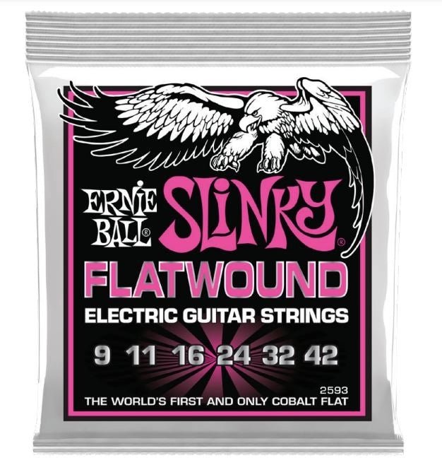 Ernie Ball Super Slinky Flatwound 9-42 Electric Strings