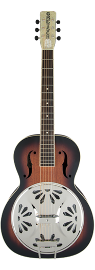 Gretsch G9220 Bobtail™ Round-Neck A.E., Mahogany Body Spider Cone Resonator Guitar, Fishman® Nashville Resonator Pickup, 2-Color Sunburst - See Description