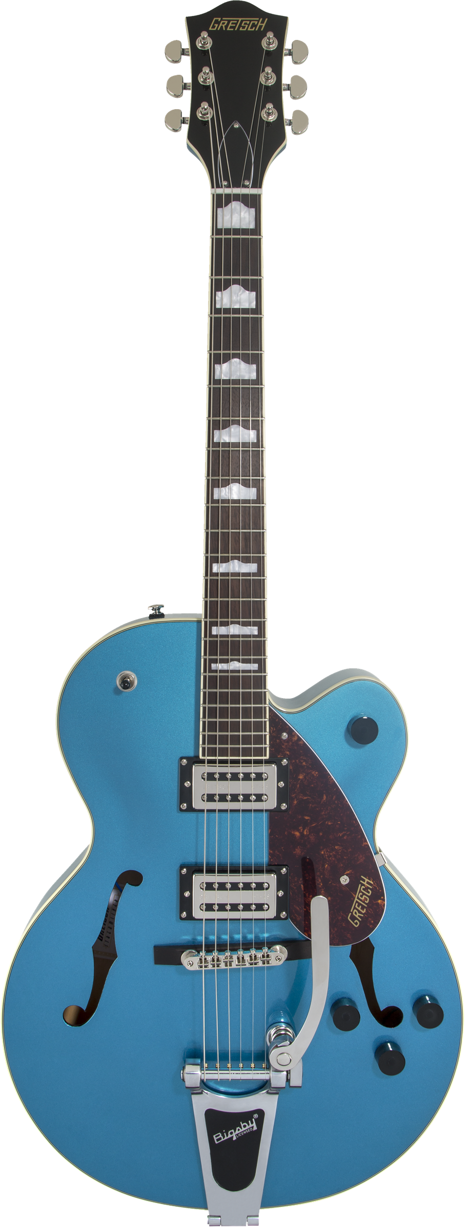 Gretsch G2420T Streamliner™ Hollow Body with Bigsby®, Laurel Fingerboard, Broad'Tron™ BT-2S Pickups, Riviera Blue - See Description