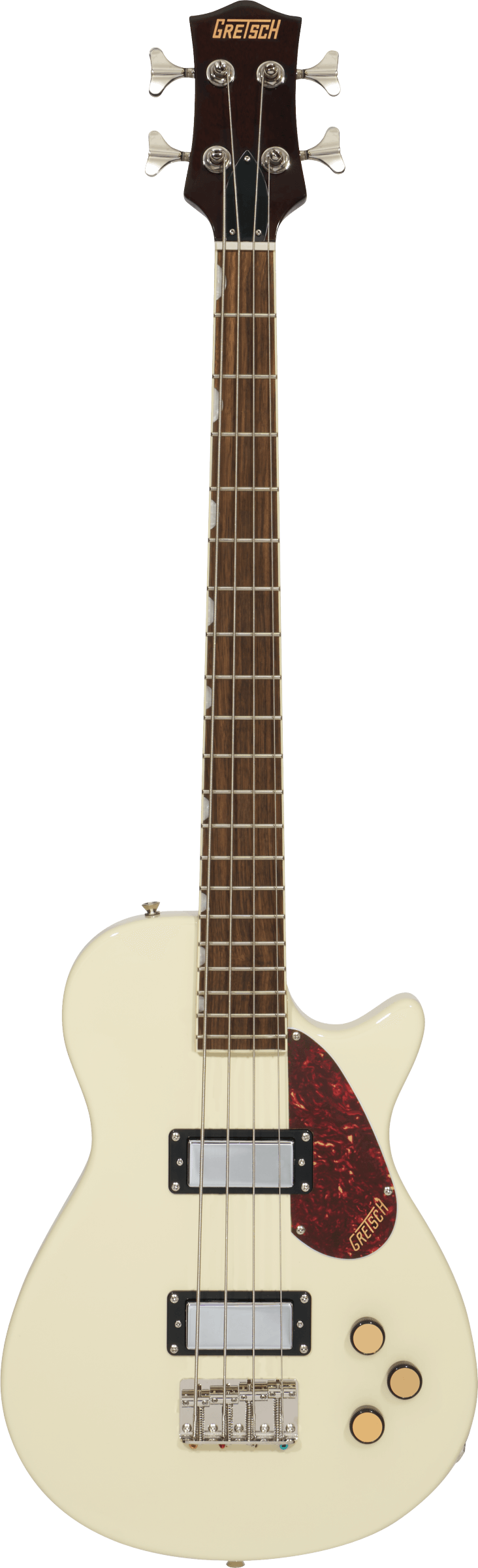 Gretsch Streamliner™ Jet™ Club Bass Single-Cut, Laurel Fingerboard, Vintage White Bass Guitar - See Description