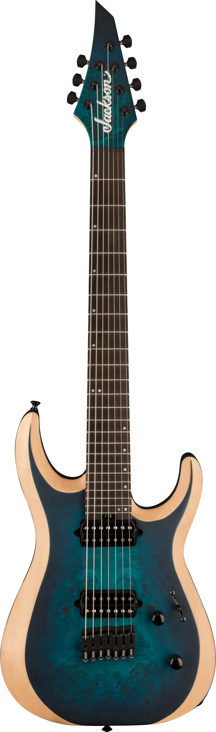 Jackson  Pro Plus Series DK Modern MDK7P HT, Ebony Fingerboard, Chlorine Burst with Gig Bag 7 String Electric Guitar - See Description