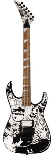 Jackson X Series Dinky® DK1 H, Laurel Fingerboard, Skull Kaos Electric Guitar - See Description