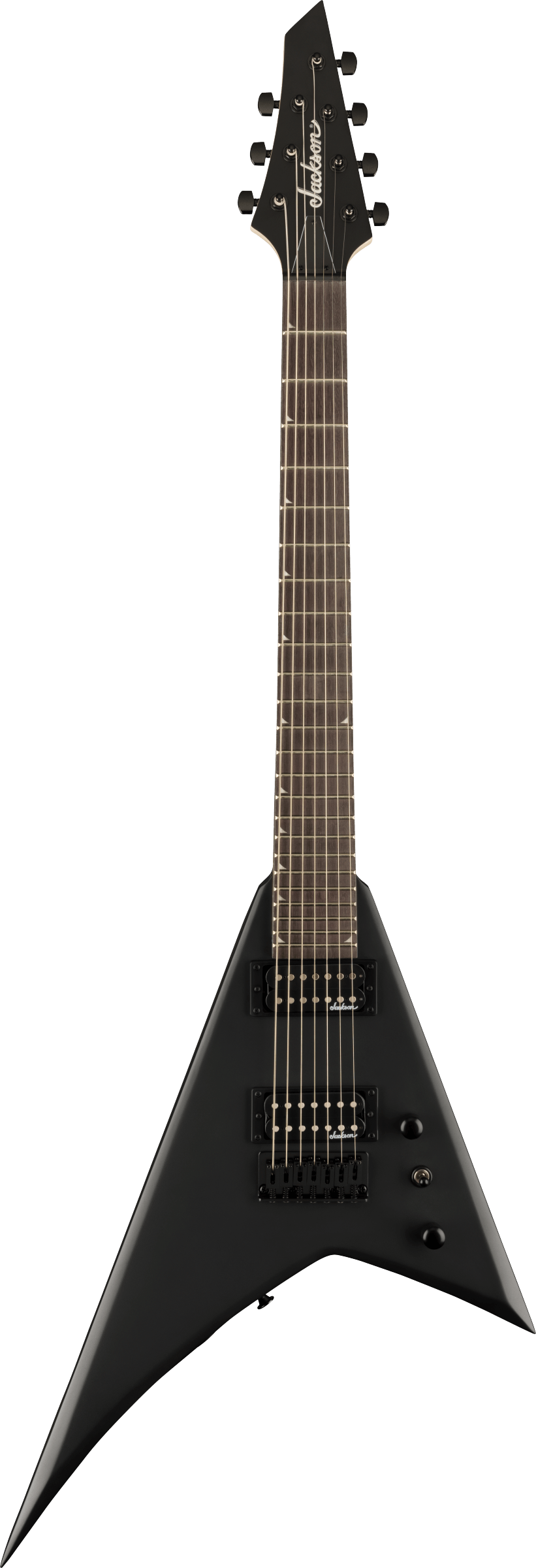 Jackson JS Series Rhoads JS22-7 RR HT, Amaranth Fingerboard, Satin Black - See Description