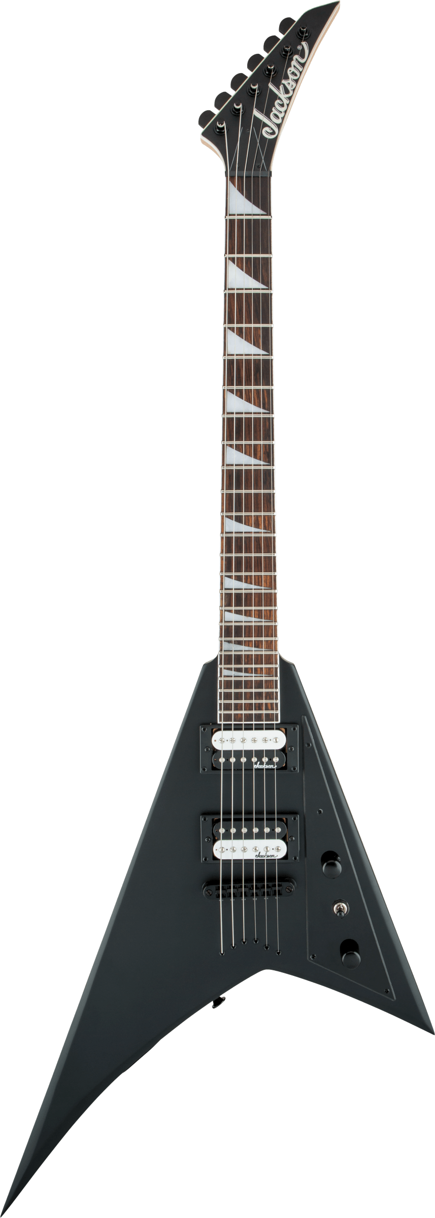 Jackson JS Series Rhoads JS32T, Amaranth Fingerboard, Satin Black Flying V Electric Guitar - See Description