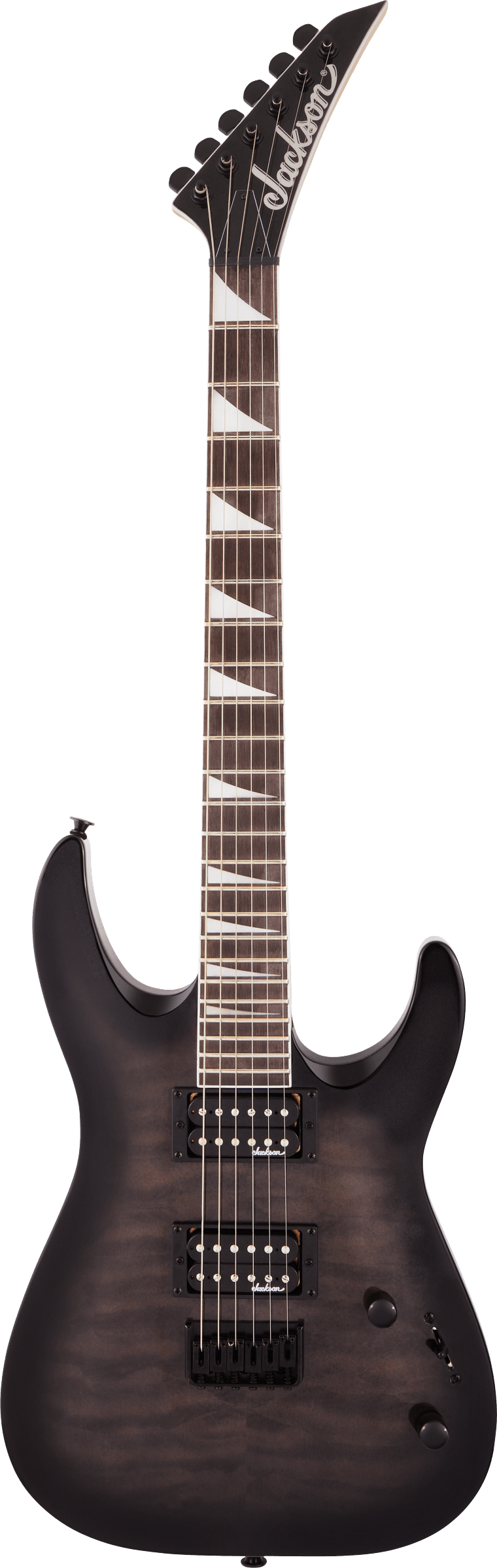 Jackson JS Series Dinky® Arch Top JS32Q DKA HT, Amaranth Fingerboard, Transparent Black Burst Electric Guitar - See Description